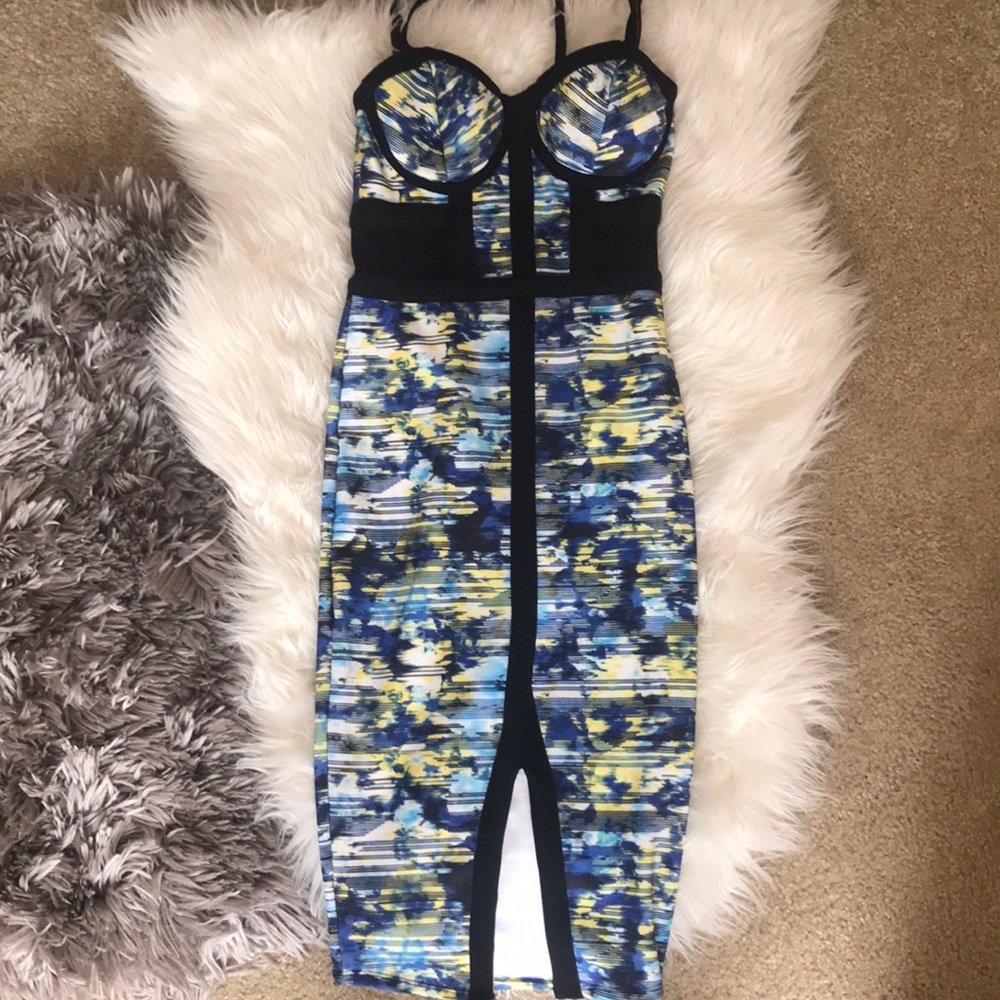 Bustier style bodycon dress